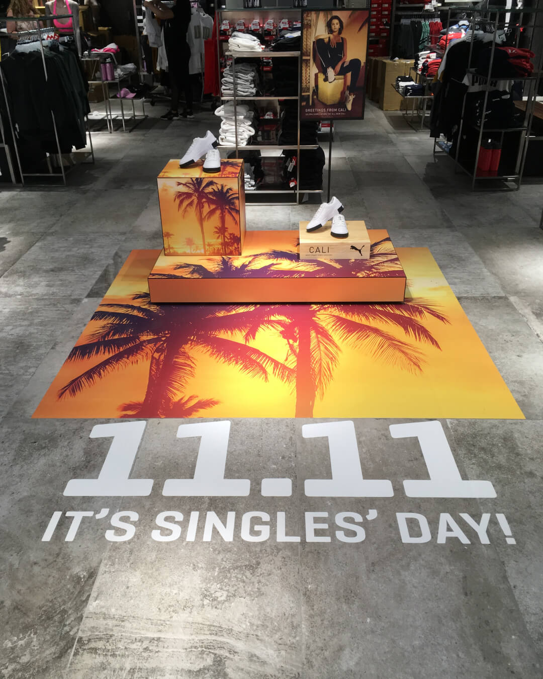 Custom floor graphic