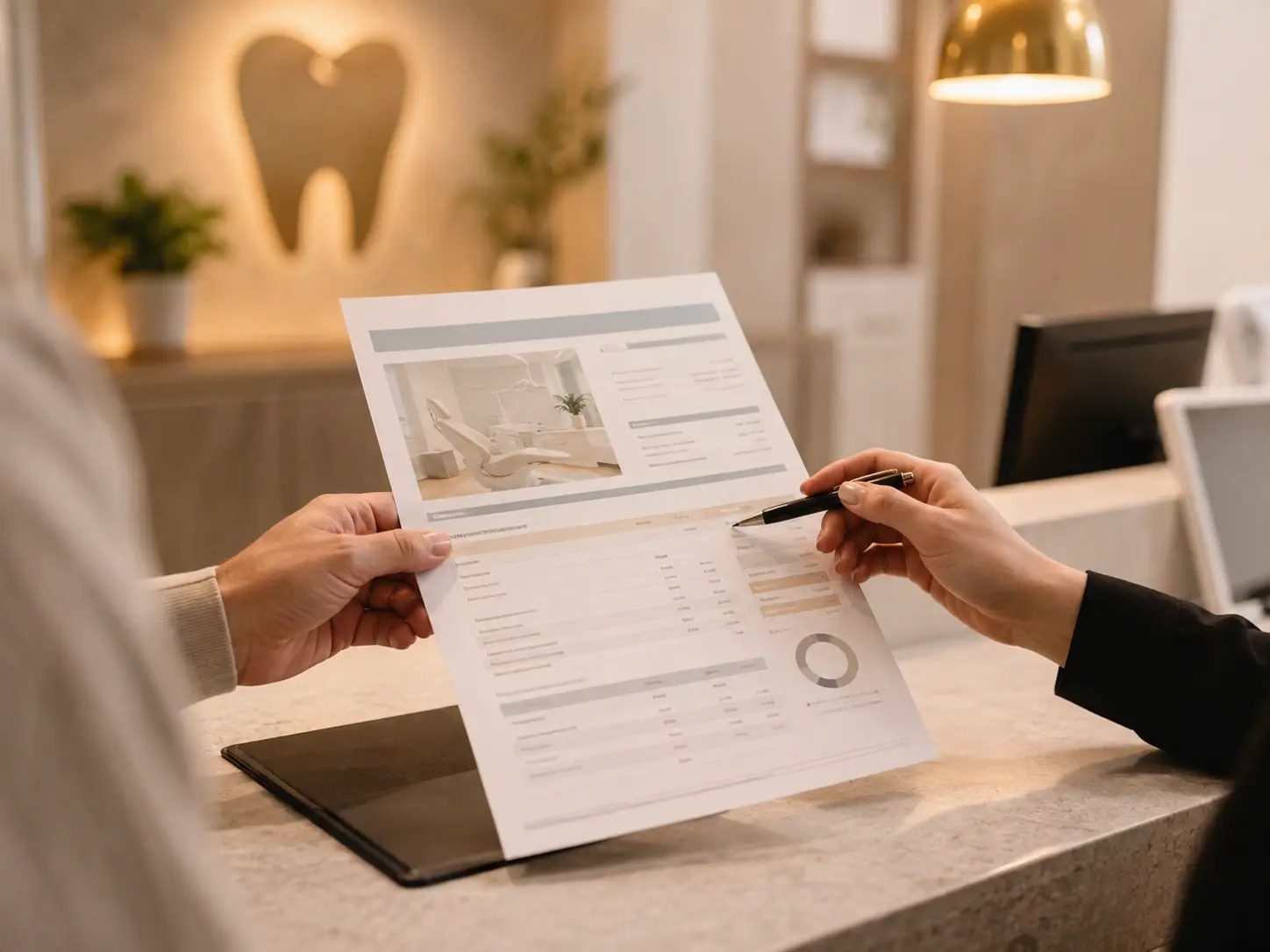 Monthly payment breakdown for dental implant financing
