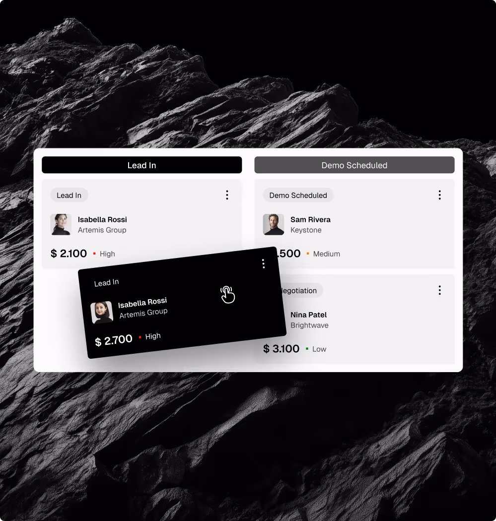 B2B SaaS software Webflow template feature1