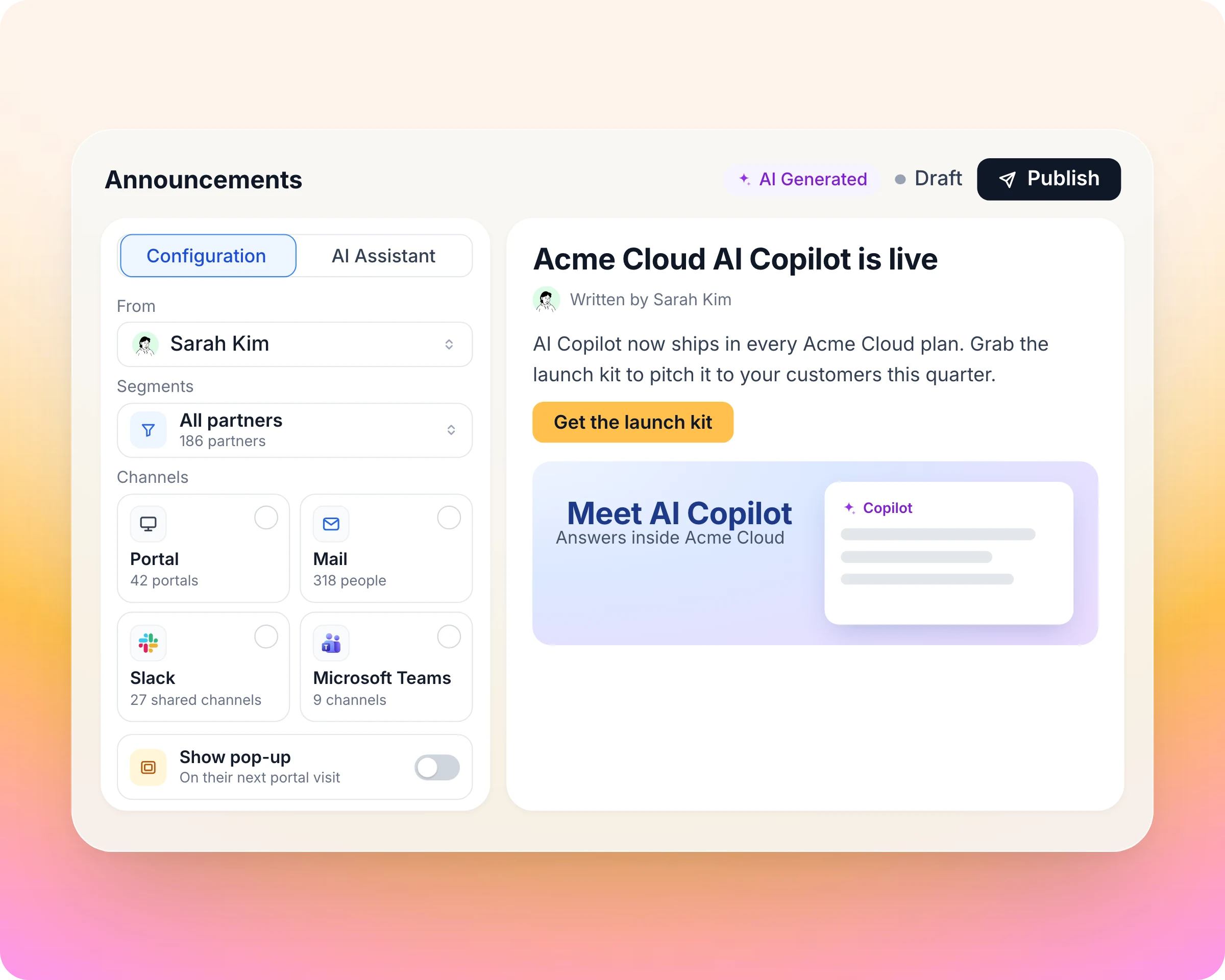 AI agents: No blank page between you and the next course or announcement