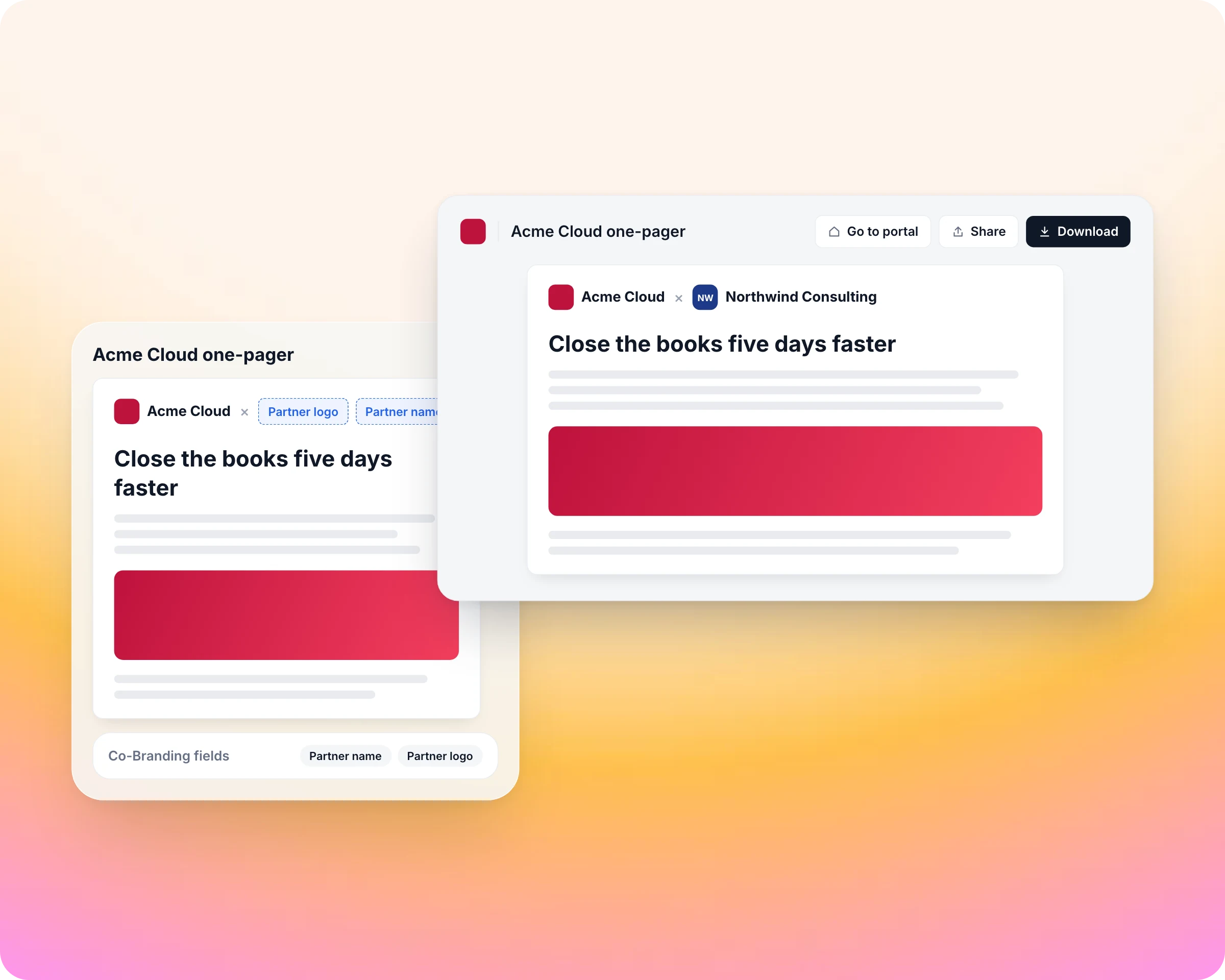 Partner content management: Co-marketing for every partner, without a design queue