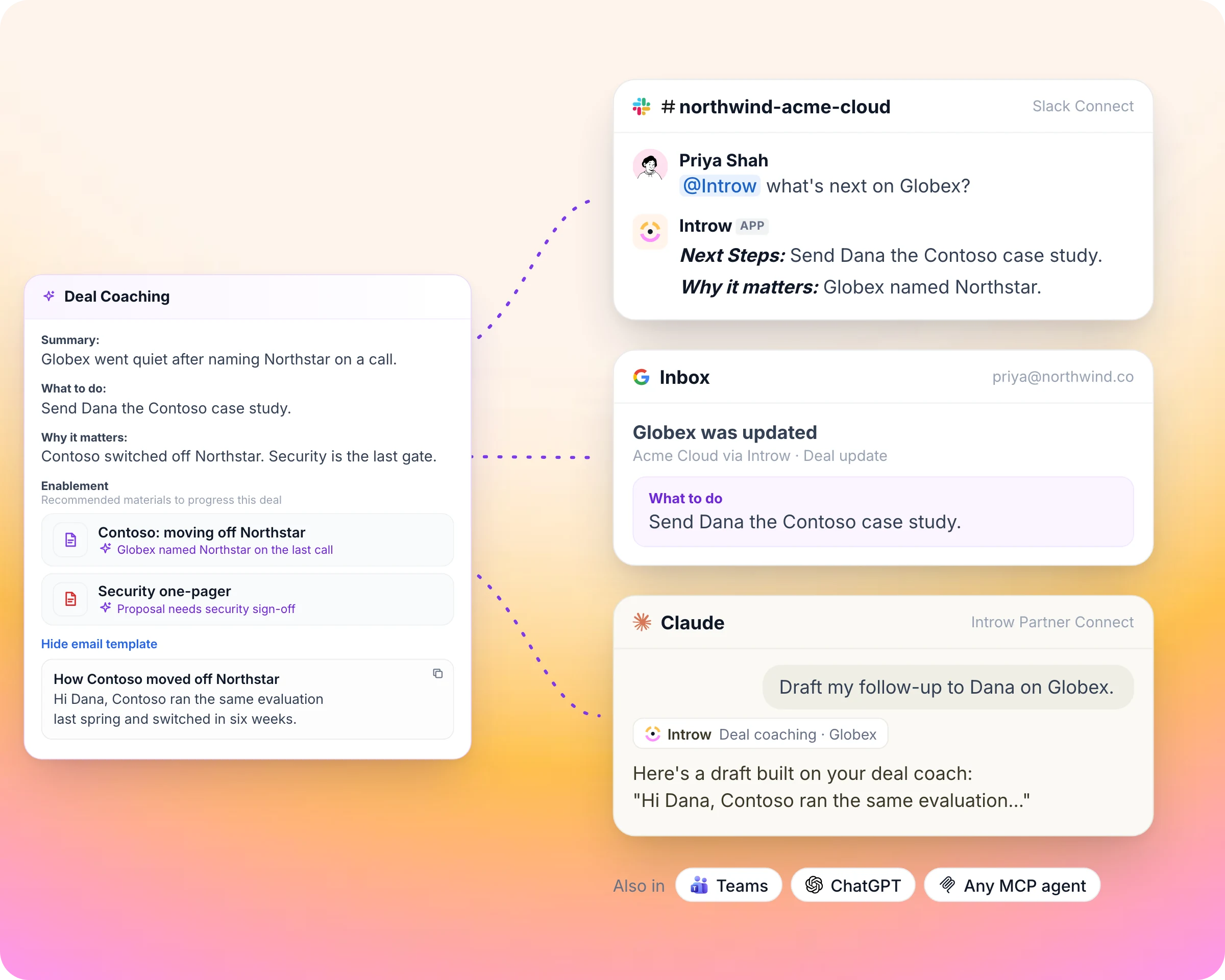 AI deal coaching: Partners ask what's next. The deal coach answers, wherever they work