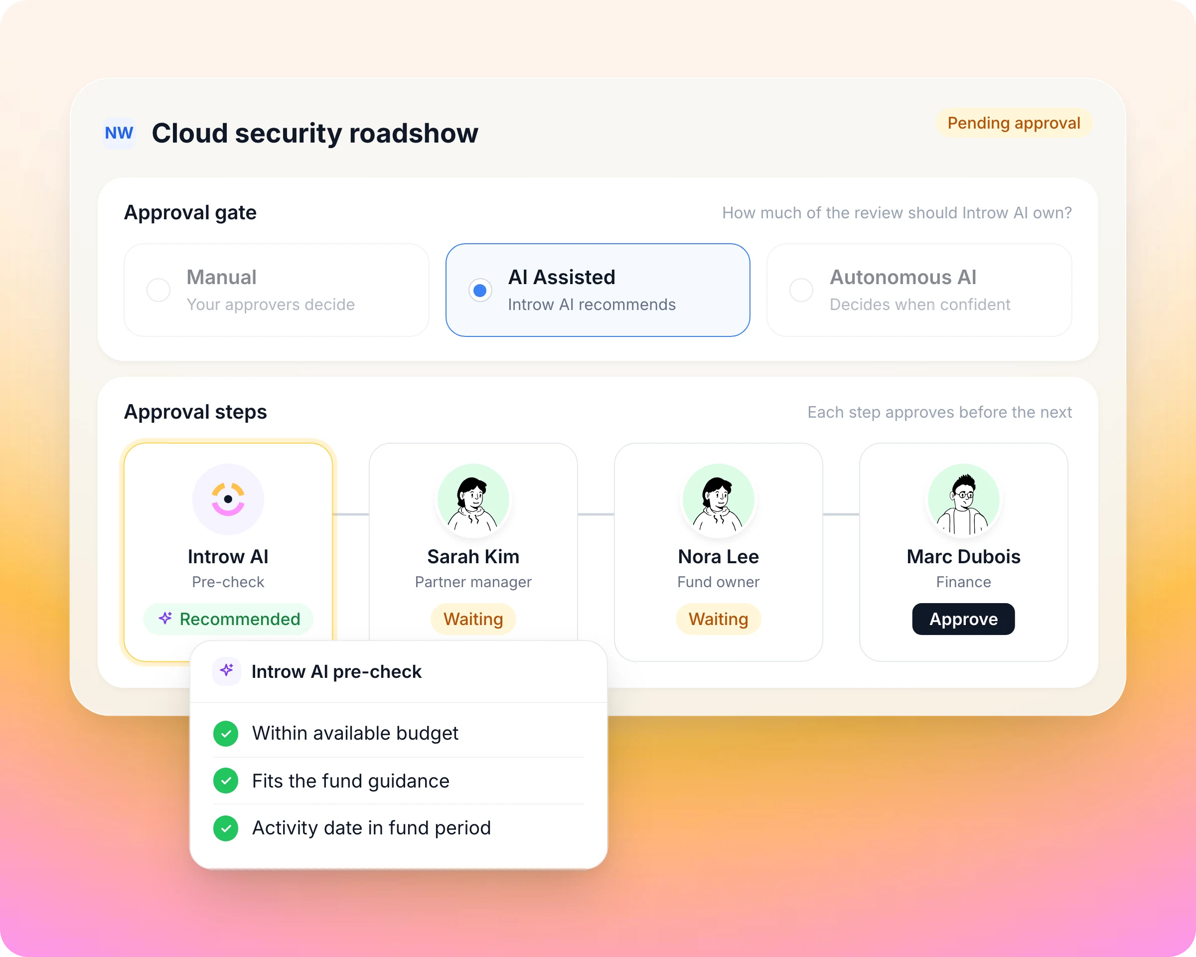 AI agents: The AI a security reviewer can sign off, with your team on every judgment call