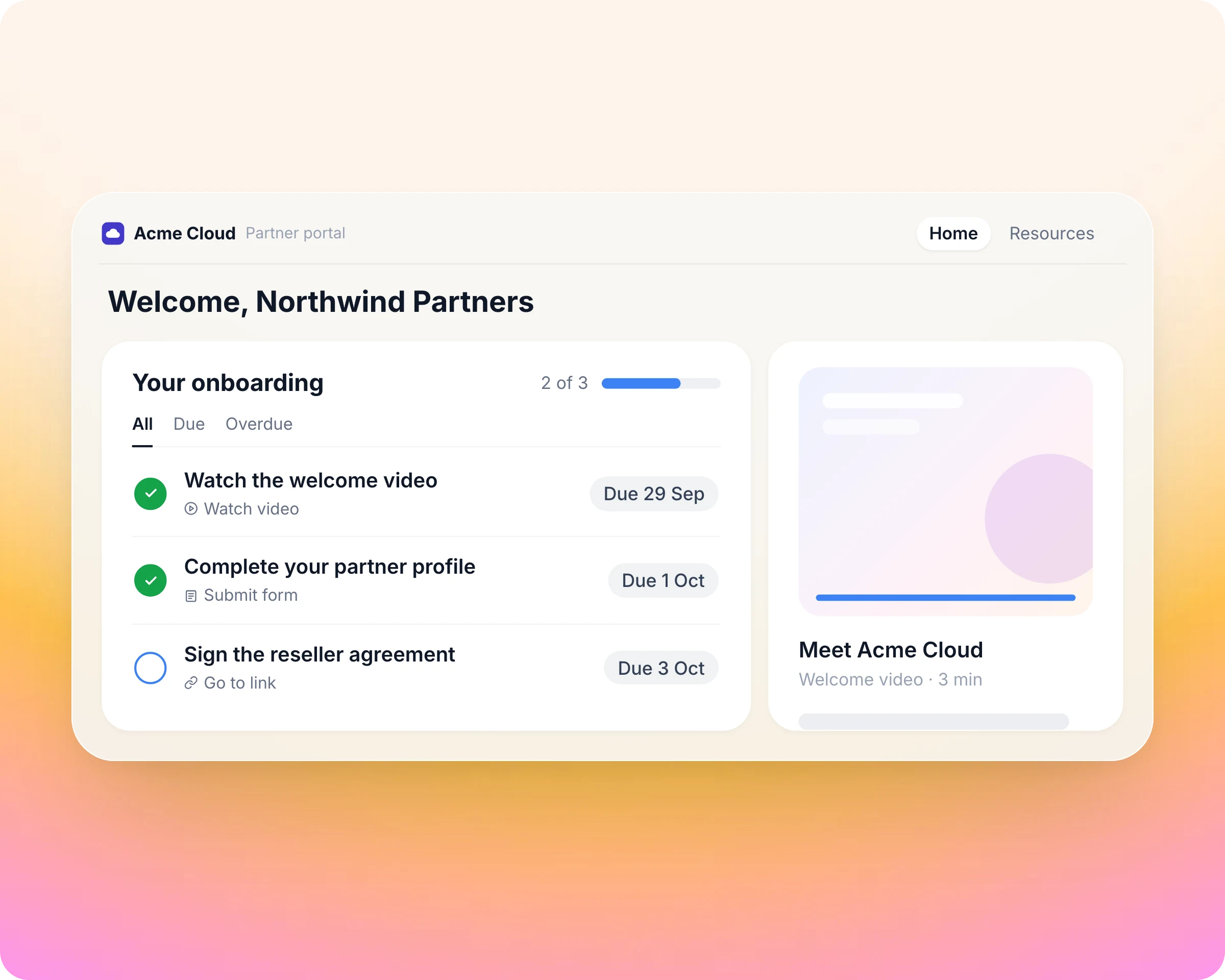 Partner onboarding software in Introw: Take every new partner from application to first deal