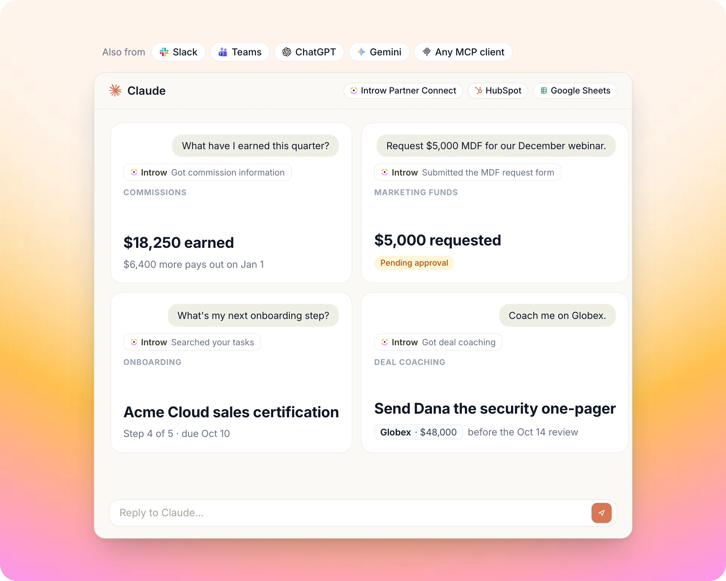 Partner Connect and MCP in Introw: Request from their own AI