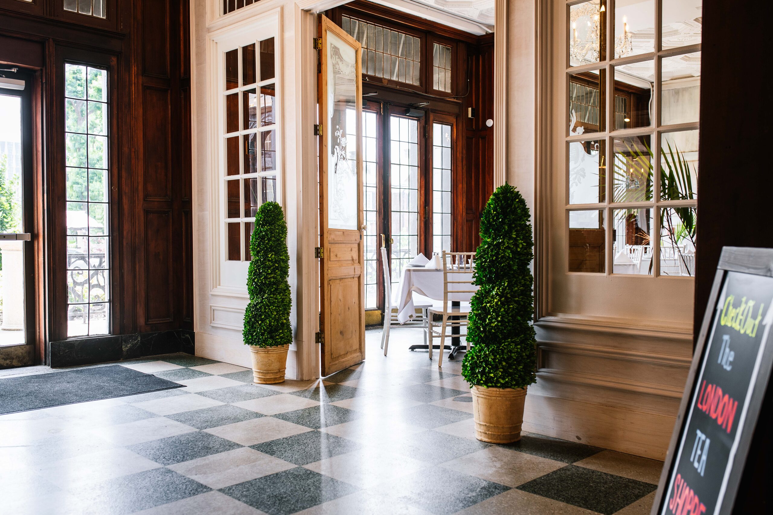 Private event space at The London Tea Room in St. Louis