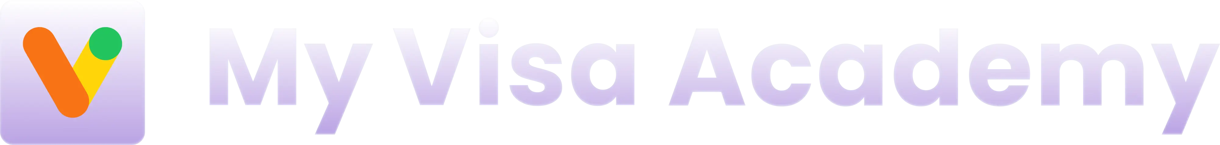 My Visa Academy Logo with a Shadow and Gradient
