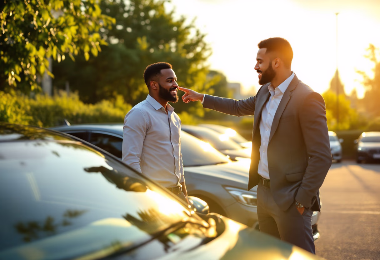image of staff consulting a customer at an automotive service