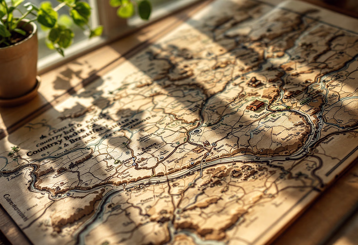 image of map to find the location (for a bed & breakfast)