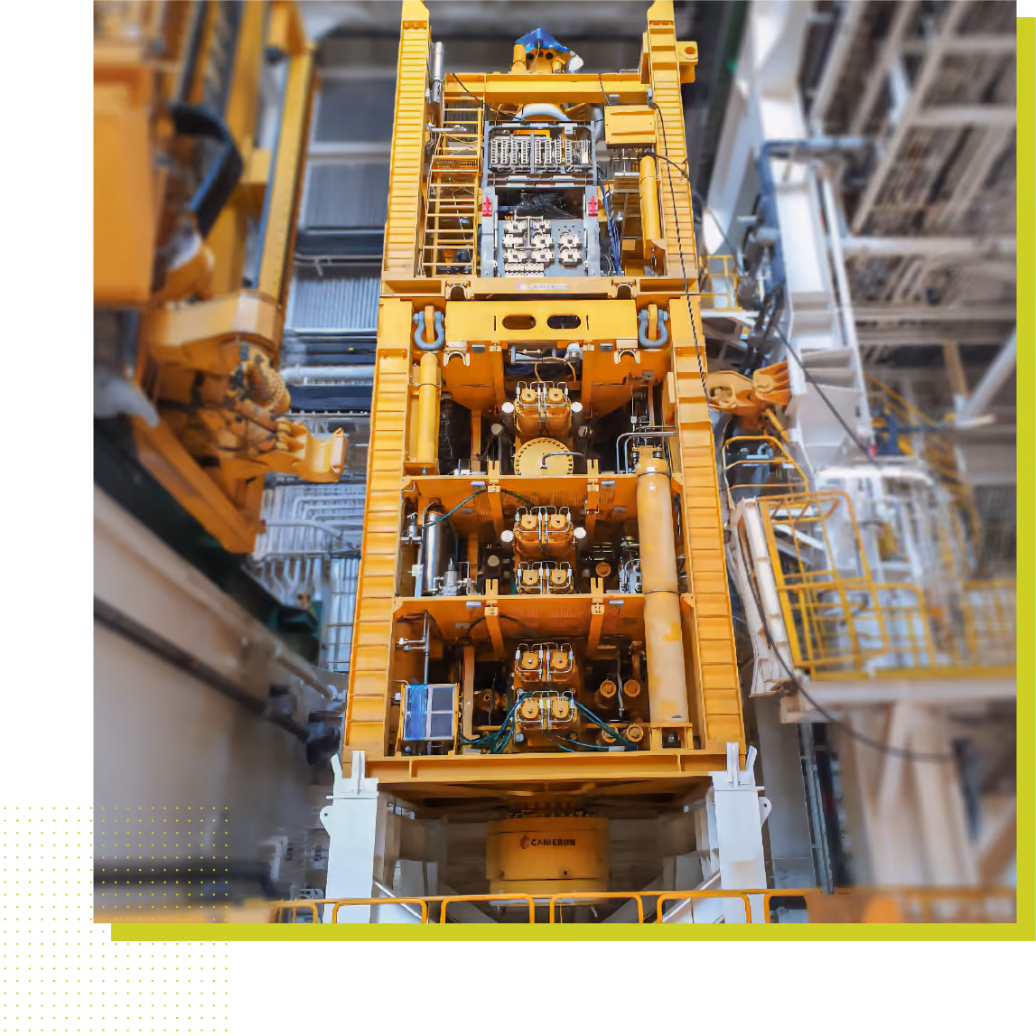 Well control equipment on an offshore drilling rig