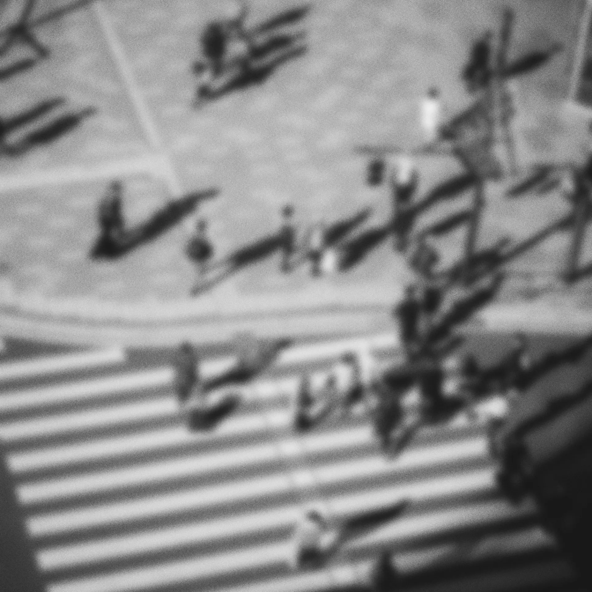 Blurred crowd on a city street, representing a brand without clarity