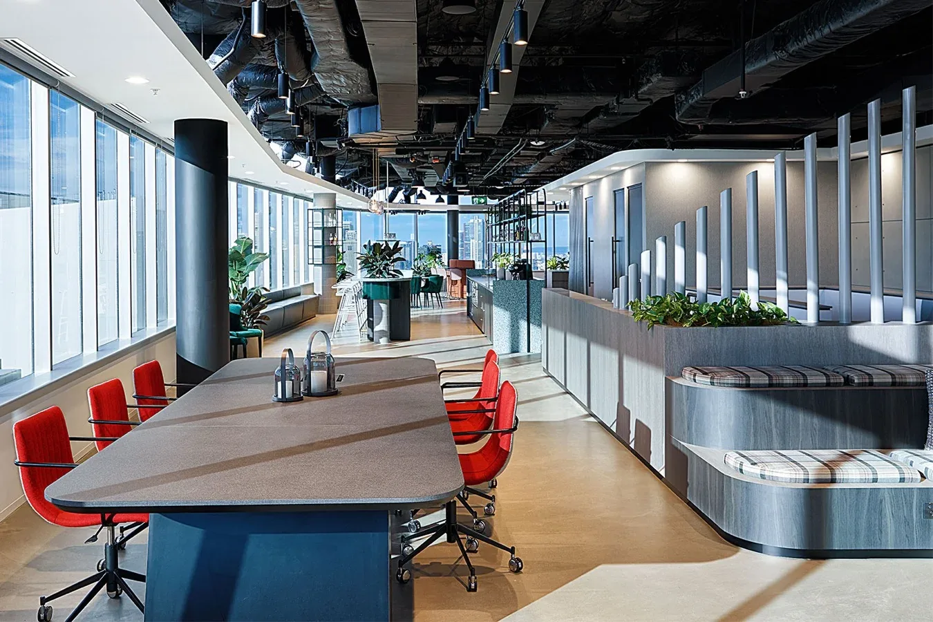 Inscape HQ, North Sydney workplace with Quicksew commercial window furnishings