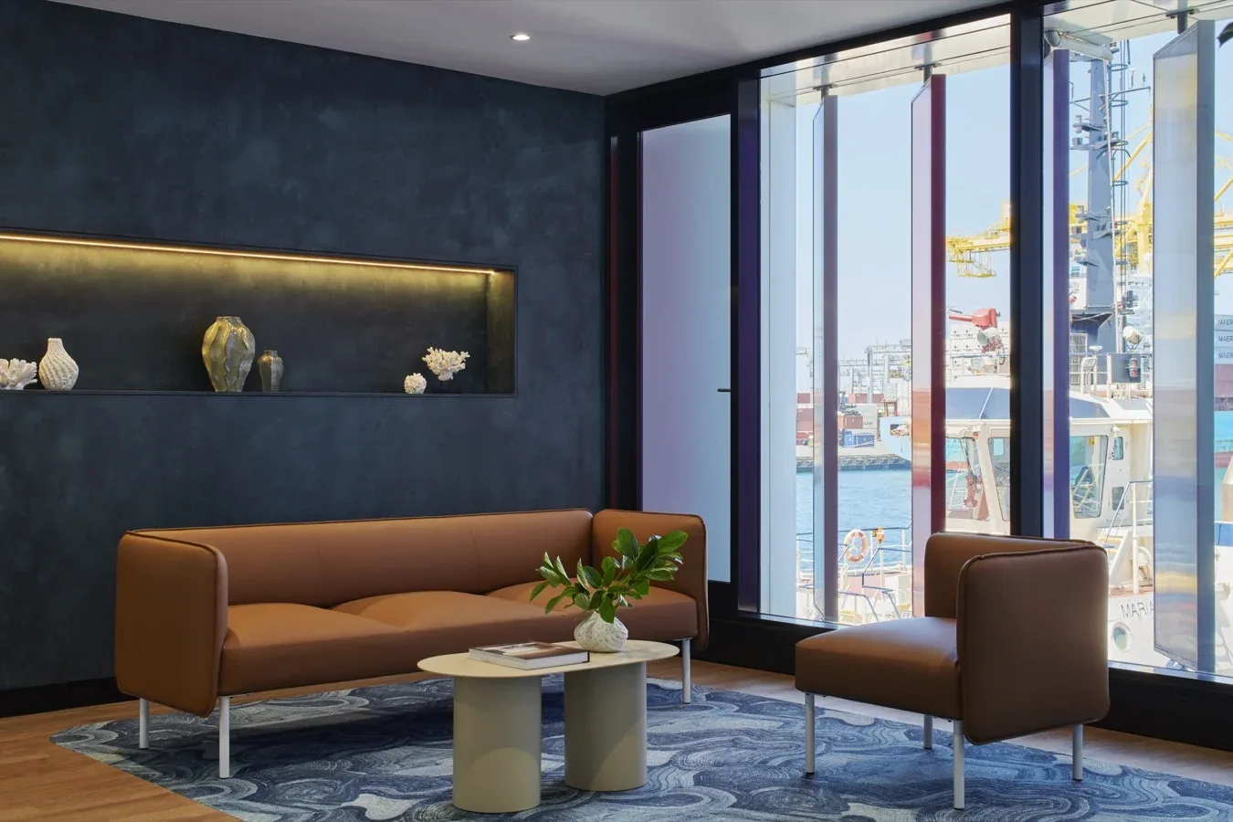 NSW Ports, Port Botany workplace with Quicksew commercial window furnishings