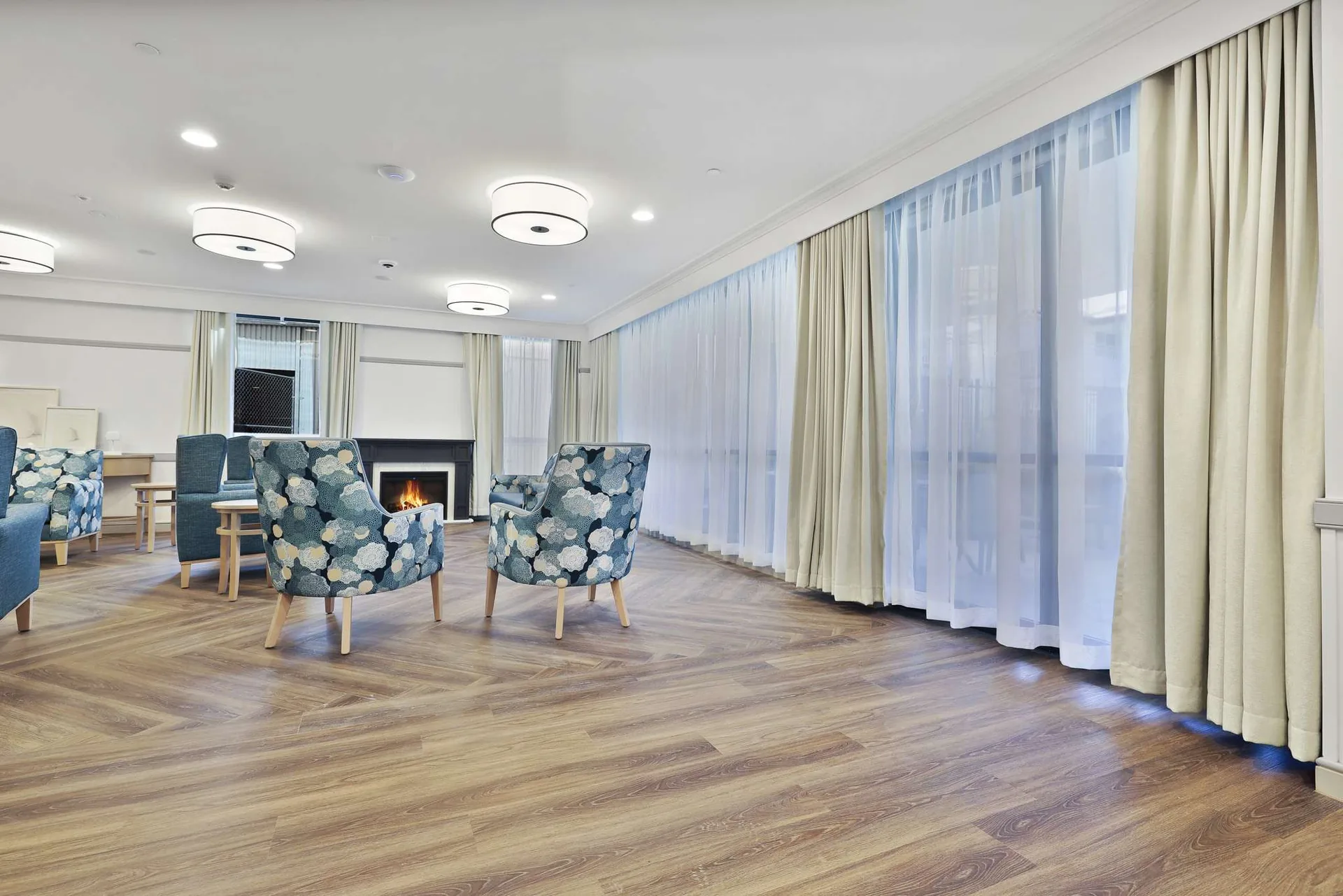 Leigh Place Aged Care Sheer and Blockout Curtains - window furnishings by Quicksew