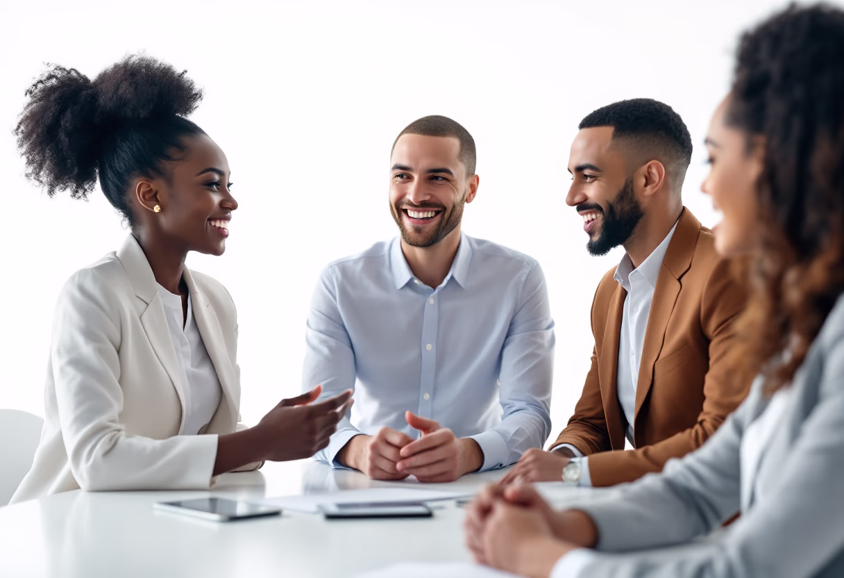 image of team discussion (for a hr tech)
