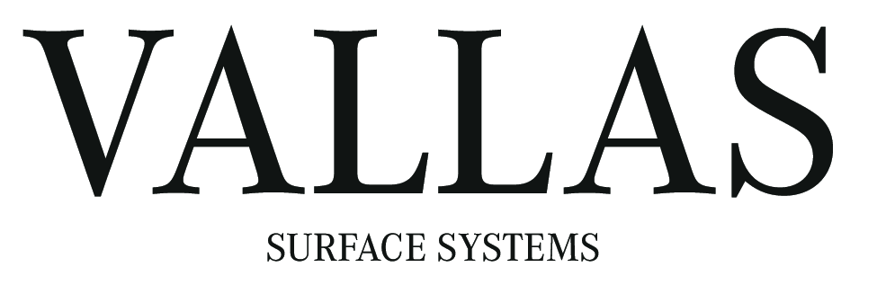 Vallas Surface Systems company logo in black text on white background.