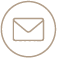 Icon of an envelope representing mail or email messaging.