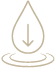 Simple line drawing of a leaf with visible veins on a black background.
