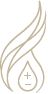 Simple line drawing of a leaf with visible veins on a black background.