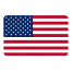 United States flag with 13 stripes and 50 white stars on blue field.