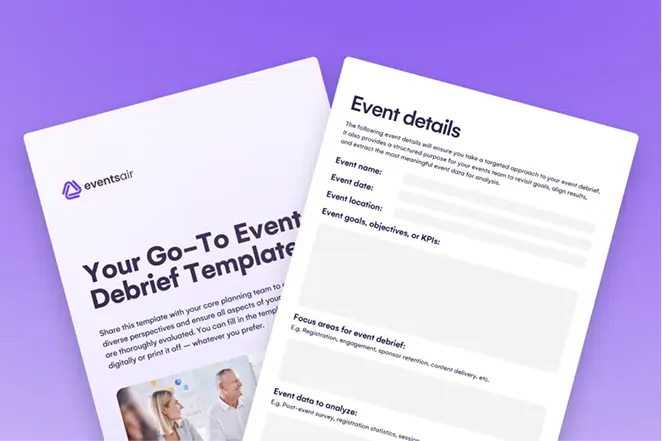Your Go-To Event Debrief Template by EventsAir