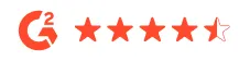 G2 rating of 4.5 stars for EventsAir