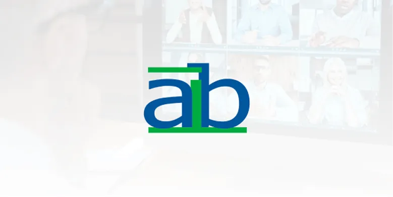 Academy of International Business logo over a virtual meeting backdrop