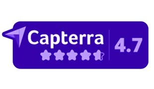 Capterra 4.7 star rating badge