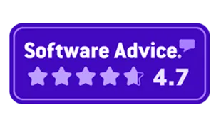 Software Advice 4.7 star rating badge