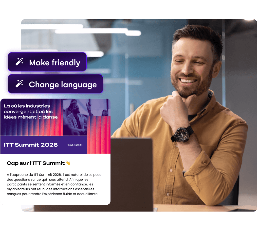 Air Intelligence – Create event content that’s consistent, fast, and on-brand – AI Content Assistant from EventsAir