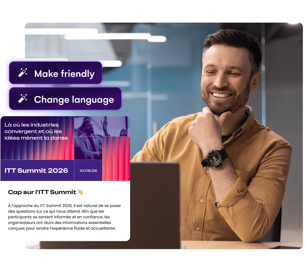 Air Intelligence – Create event content that’s consistent, fast, and on-brand – AI Content Assistant from EventsAir