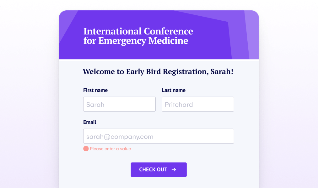 Early bird registration form for the International Conference for Emergency Medicine