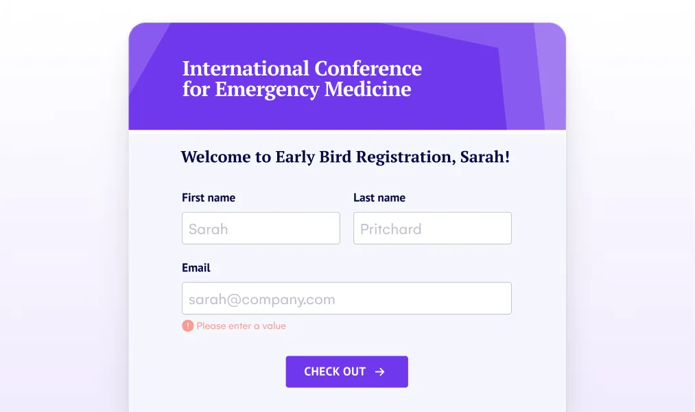 Early bird registration form for the International Conference for Emergency Medicine