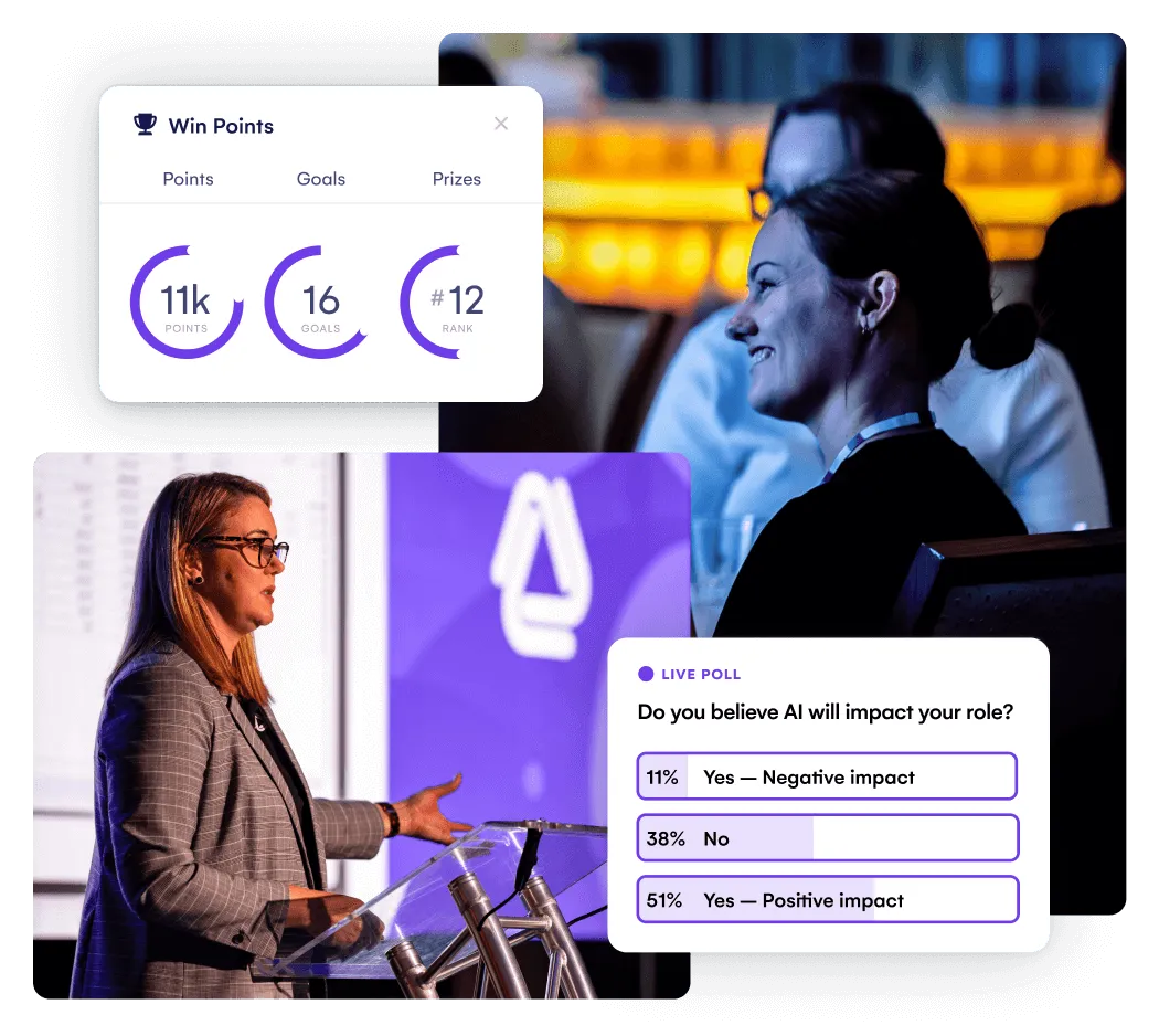 Graduates at a ceremony with live streaming and admin labels for a hybrid event