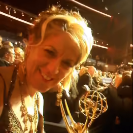 Solange Schwalbe during her CW7 Arizona television interview about I'm Not Supposed to Know This
