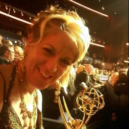 Solange Schwalbe during her CW7 Arizona television interview about I'm Not Supposed to Know This