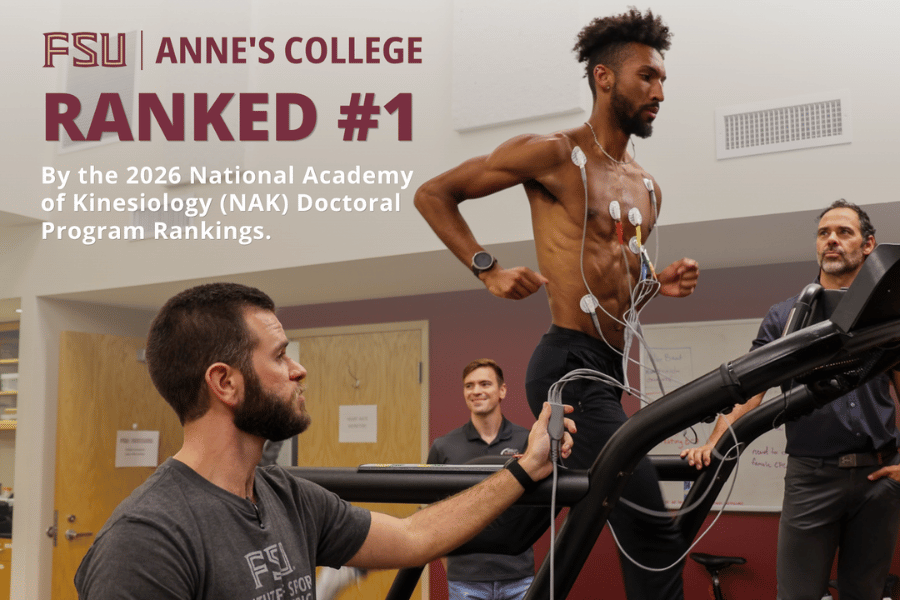 How does FSU's kinesiology program rank nationally?
