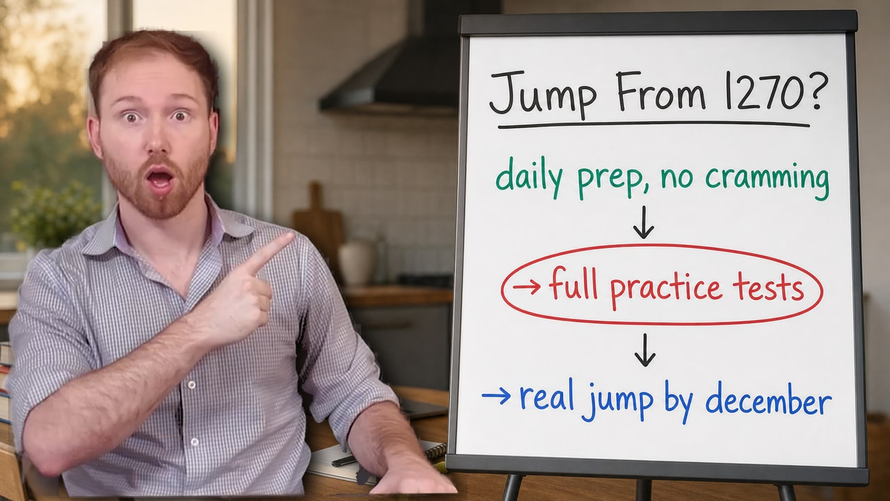Carson Flowers answers: What It Takes to Raise a 1270 SAT Score by December
