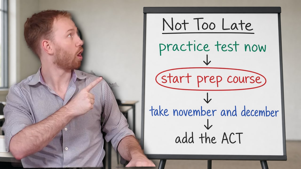 Carson Flowers answers: What a Senior Who Never Took the SAT Should Do Before December