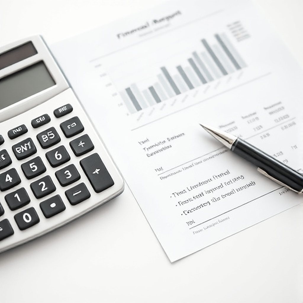 Calculator and printed financial report