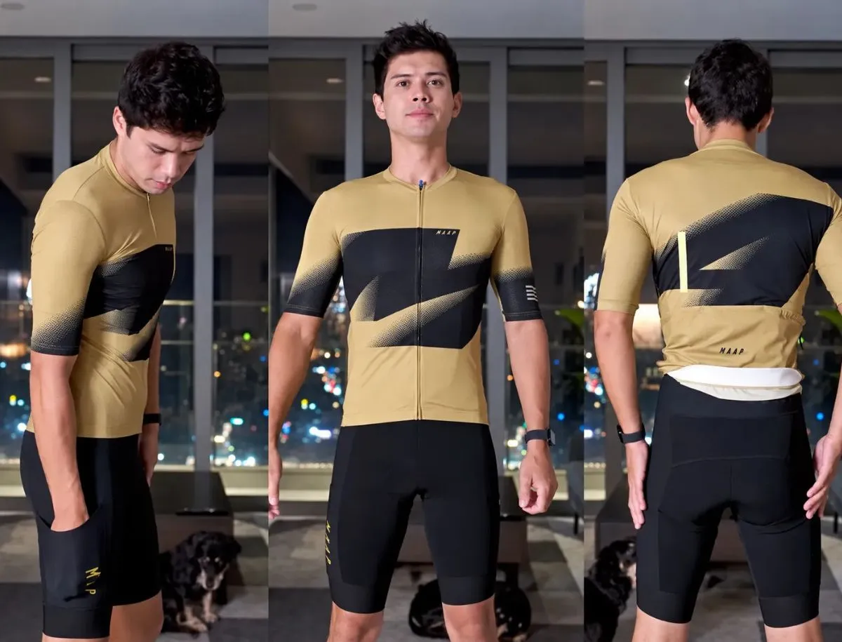 MAAP Evolve Pro Air cycling jersey front side and back fit