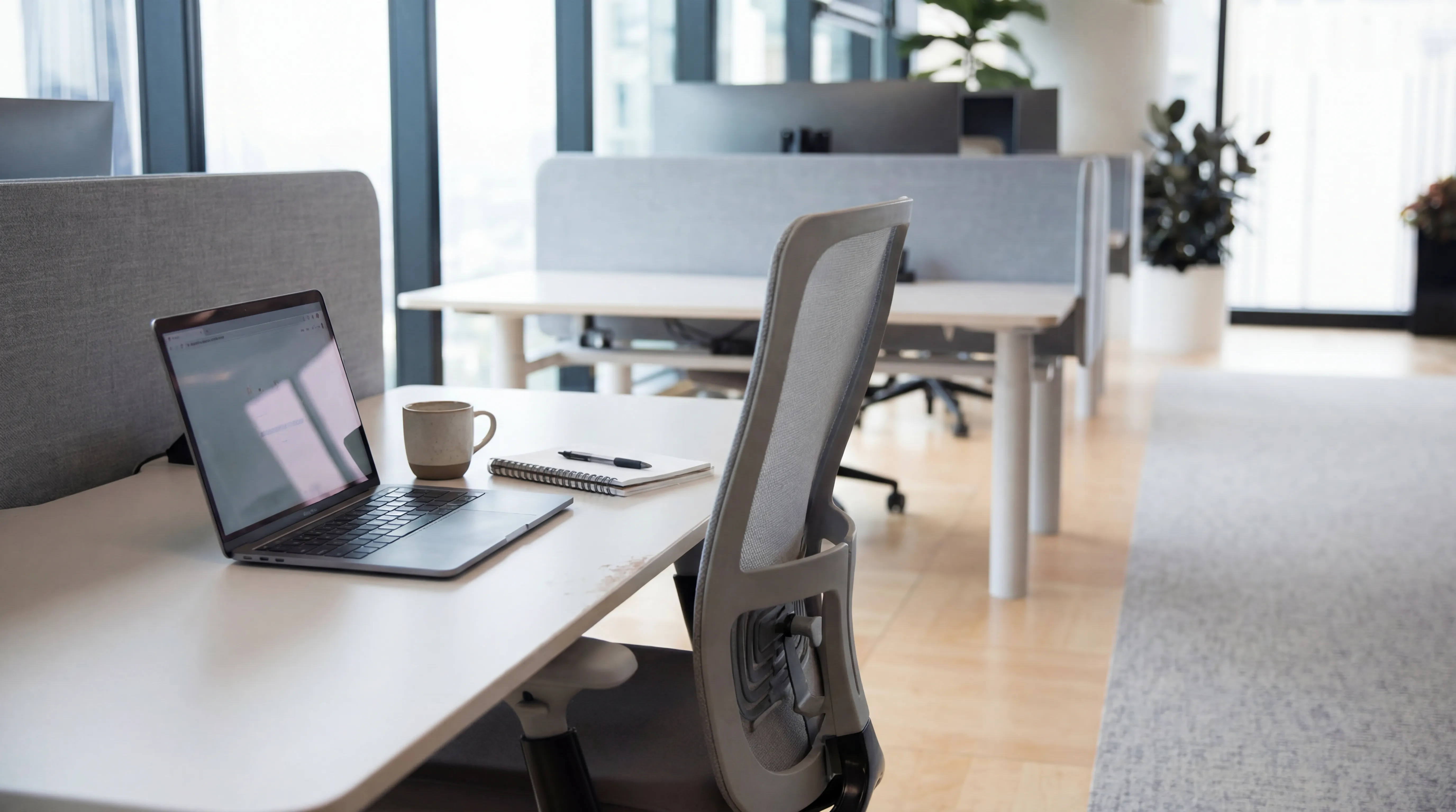 Workplace technology and office services scene.