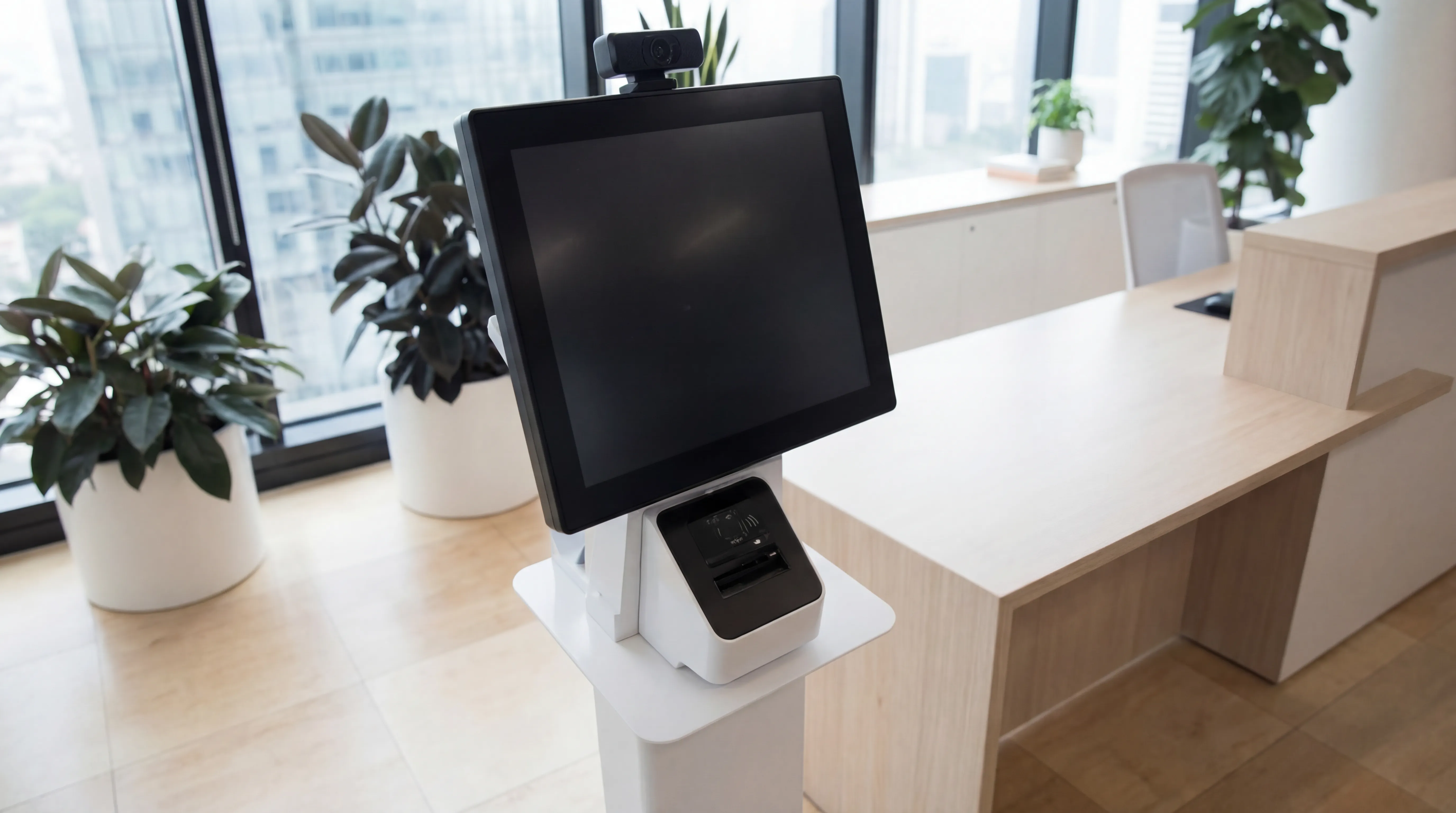 Workplace technology and office services scene.
