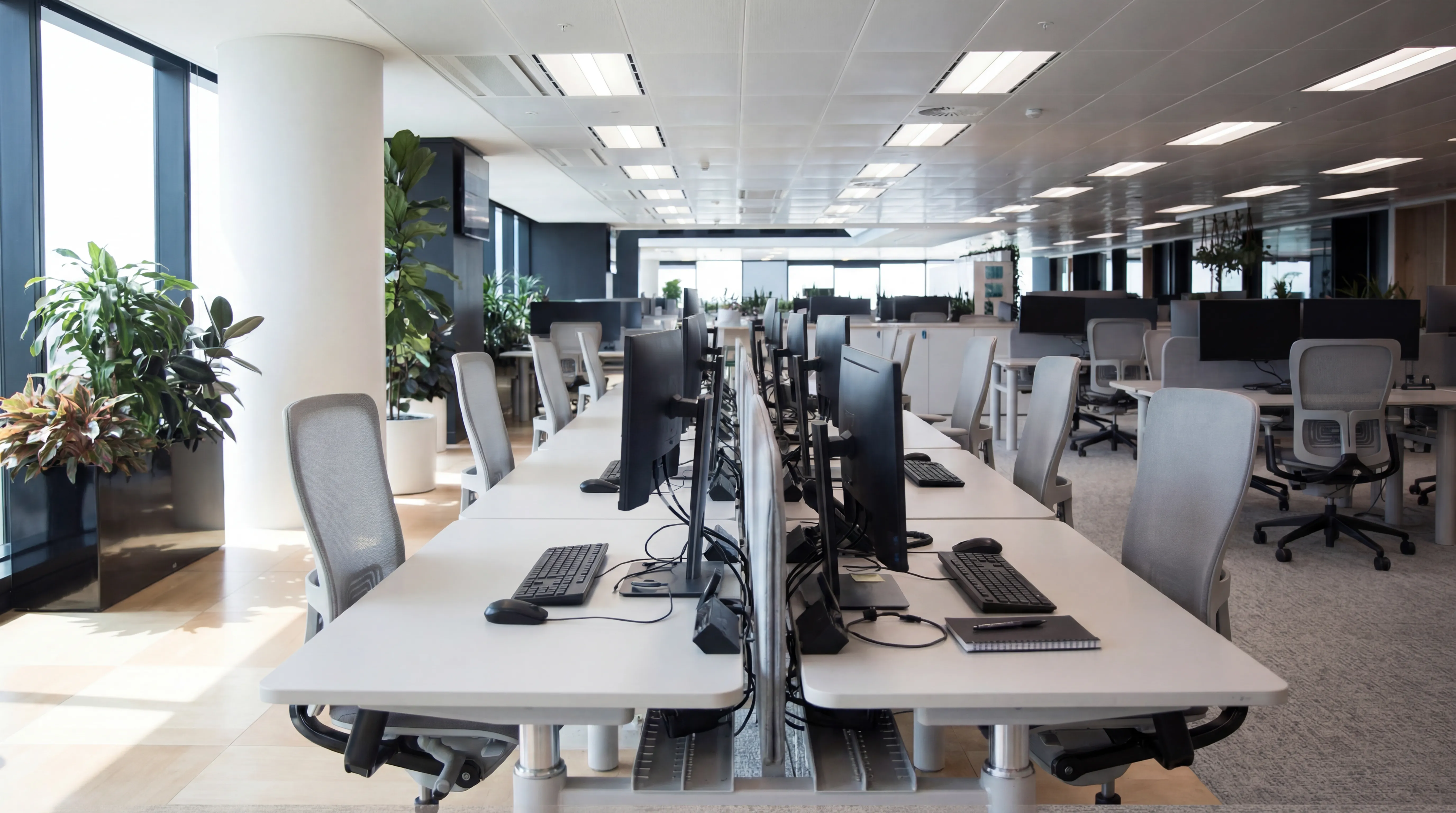 Workplace technology and office services scene.