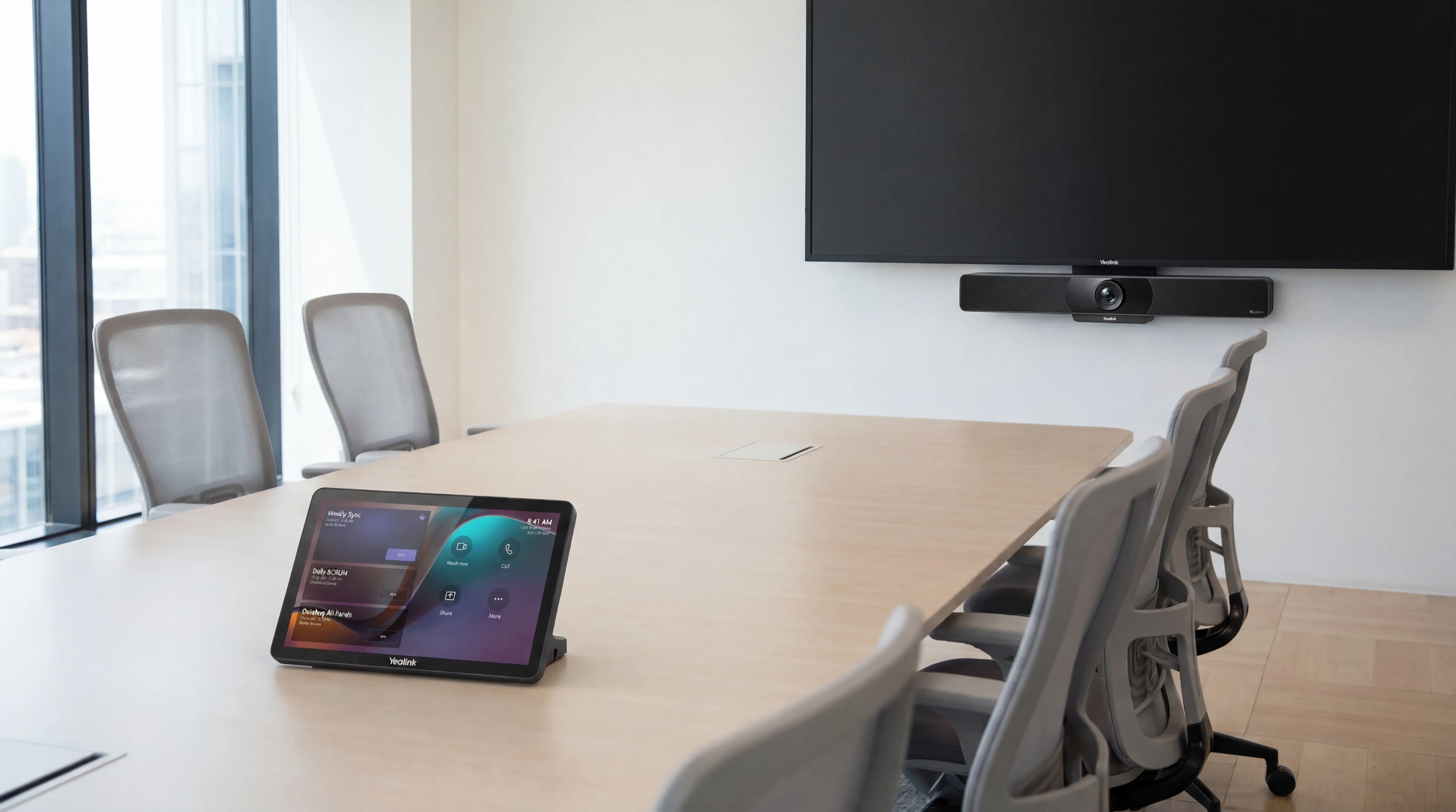 Workplace technology and office services scene.