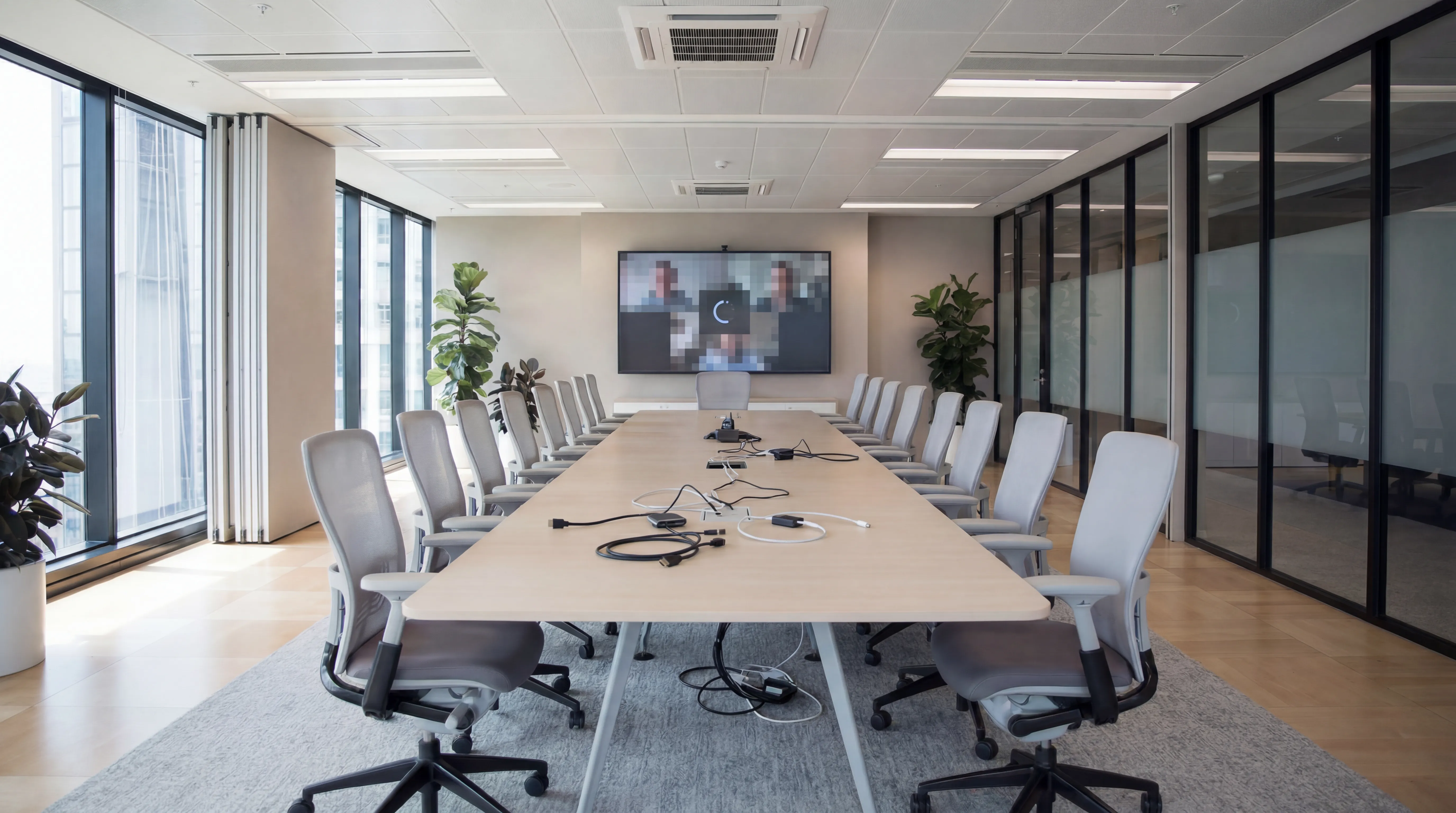 Workplace technology and office services scene.