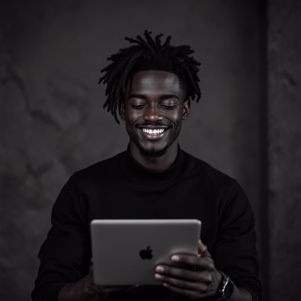 [headshot] image of customer using erp software