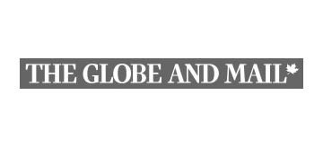 The Globe and Mail newspaper logo with a small maple leaf icon.