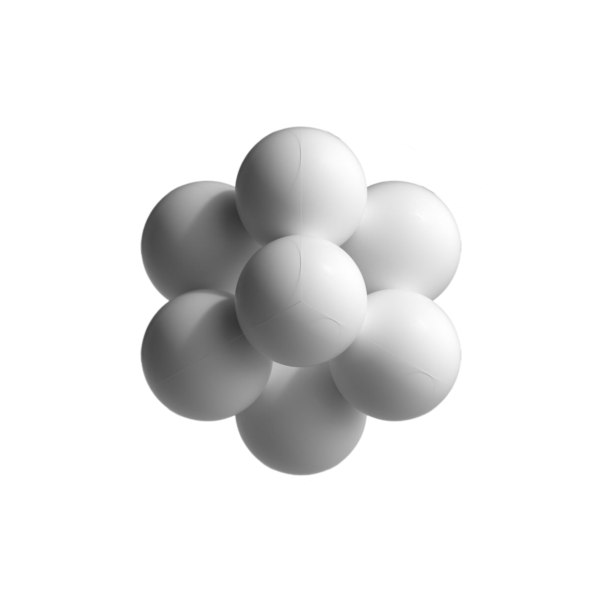 Furanova molecule render