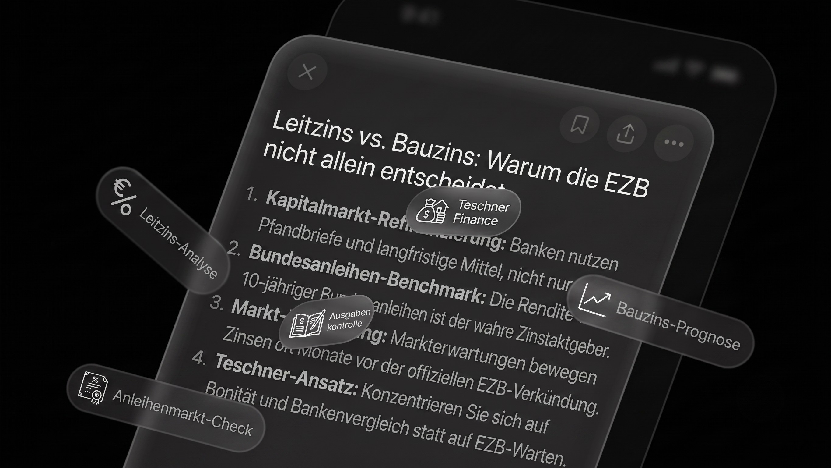 Leitzins vs. Bauzins: Warum die EZB nicht allein über Ihre Kreditrate entscheidet